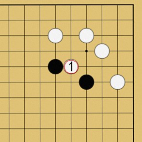図４９：囲碁の基本がよくわかる「ケイマのツケコシ」講座の碁盤図