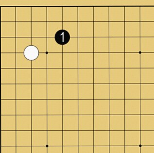 図２：定石も学べるの碁盤図