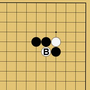 図１０：囲碁の基本がよくわかる「ケイマのツケコシ」講座の碁盤図