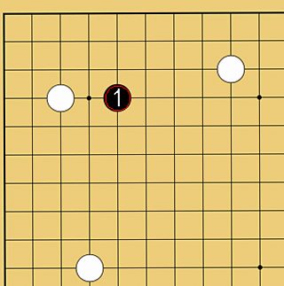 図４５：定石も学べるの碁盤図