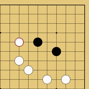 図３３：囲碁の基本がよくわかる「ケイマのツケコシ」講座の碁盤図