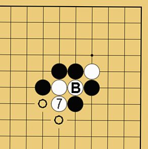 図１８：囲碁の基本がよくわかる「ケイマのツケコシ」講座の碁盤図