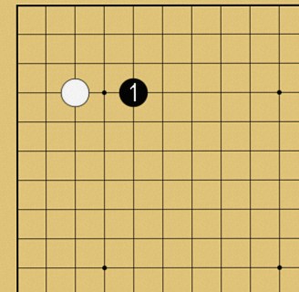 図３：定石も学べるの碁盤図