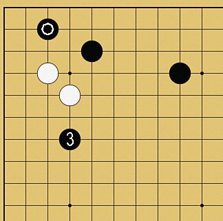 図２８：定石も学べるの碁盤図