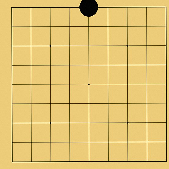 石を囲んで取る練習の図