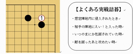 「囲碁死活上達法」解説画像
