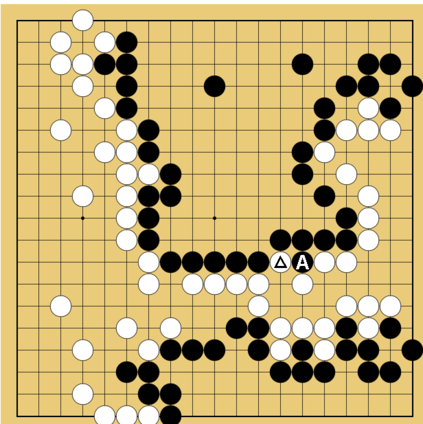 図４７：布石からヨセまで丁寧に解説の碁盤図