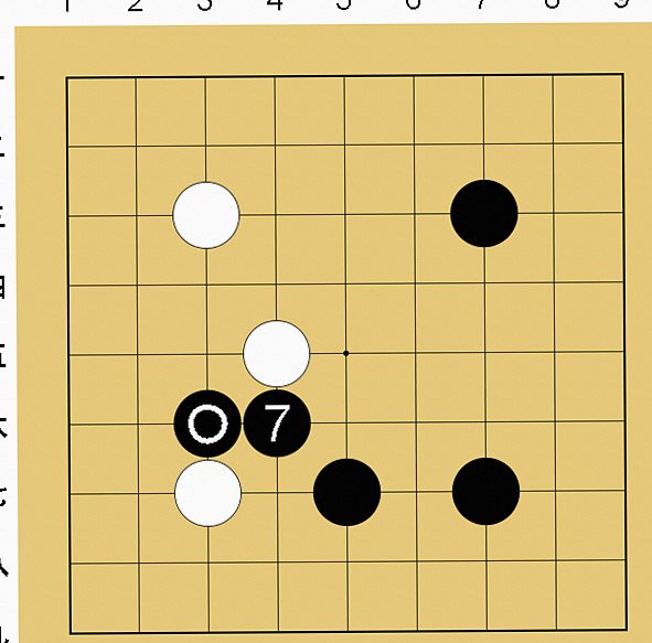 囲碁9路盤の打ち方(序盤)