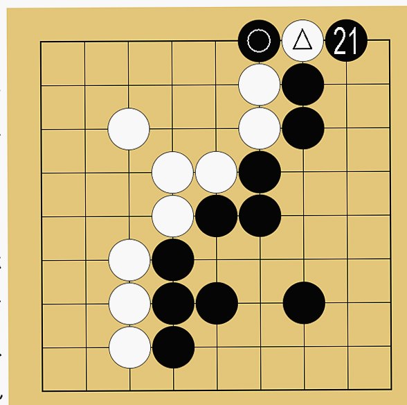 囲碁9路盤の打ち方(終盤)