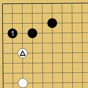 図２６：星で隅を守る方法の碁盤図
