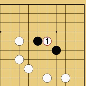 図３５：囲碁の基本がよくわかる「ケイマのツケコシ」講座の碁盤図