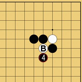 図１３：囲碁の基本がよくわかる「ケイマのツケコシ」講座の碁盤図