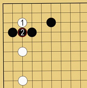 図５９：星で隅を守る方法の碁盤図