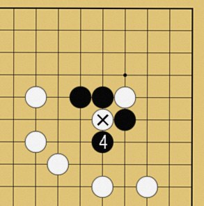 図３９：囲碁の基本がよくわかる「ケイマのツケコシ」講座の碁盤図