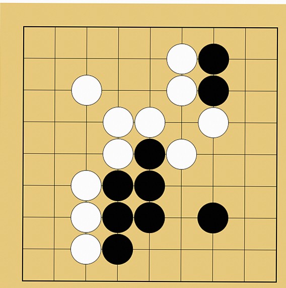 囲碁9路盤の打ち方(終盤)