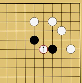 図４８：囲碁の基本がよくわかる「ケイマのツケコシ」講座の碁盤図