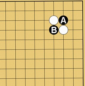 囲碁格言「切り違い一方ノビよ」