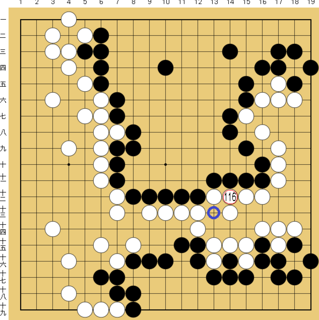 図５０：布石からヨセまで丁寧に解説の碁盤図