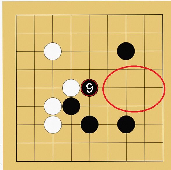 囲碁9路盤の打ち方(序盤)