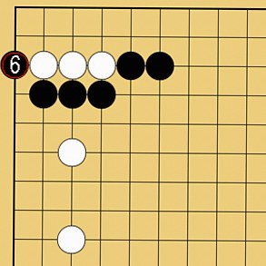 図４１：星で隅を守る方法の碁盤図