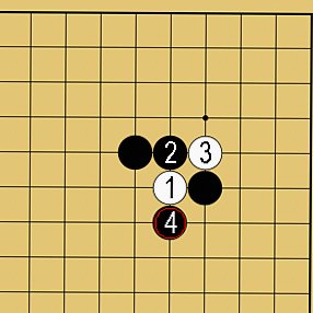 図３１：囲碁の基本がよくわかる「ケイマのツケコシ」講座の碁盤図