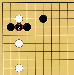 図３４：星で隅を守る方法の碁盤図