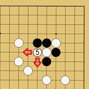 図４０：囲碁の基本がよくわかる「ケイマのツケコシ」講座の碁盤図