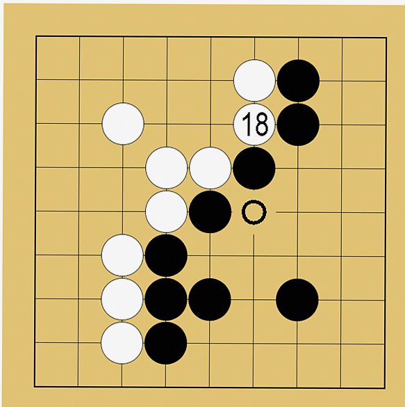囲碁9路盤の打ち方(終盤)