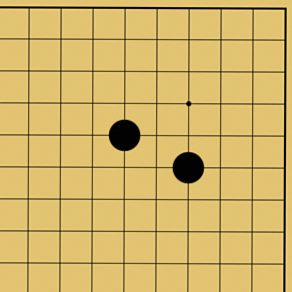 図２１：囲碁の基本がよくわかる「ケイマのツケコシ」講座の碁盤図