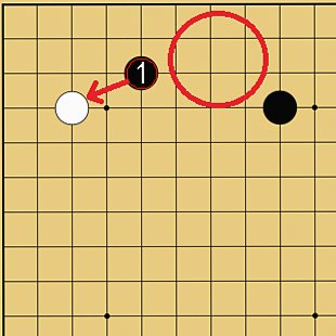 図２３：定石も学べるの碁盤図