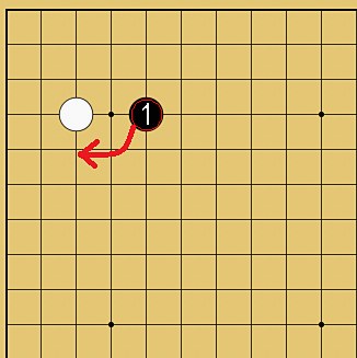 図１５：定石も学べるの碁盤図