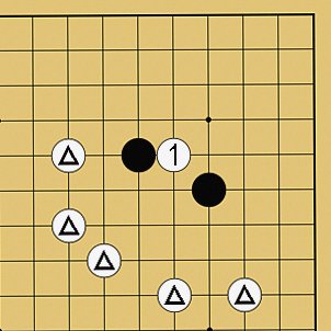 図４４：囲碁の基本がよくわかる「ケイマのツケコシ」講座の碁盤図