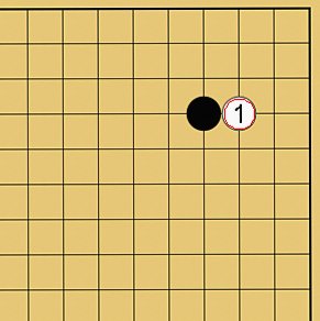 囲碁格言「切り違い一方ノビよ」