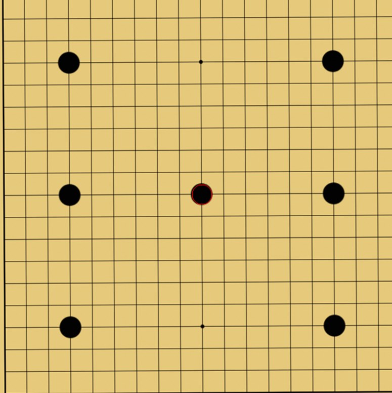 囲碁の7子局