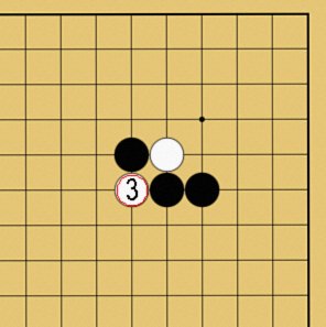 図２８：囲碁の基本がよくわかる「ケイマのツケコシ」講座の碁盤図