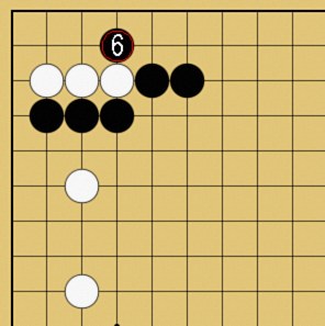 図４６：星で隅を守る方法の碁盤図