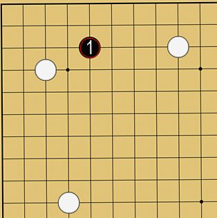 図４２：定石も学べるの碁盤図