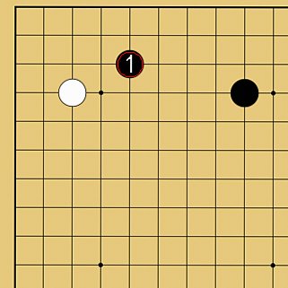 図４６：定石も学べるの碁盤図