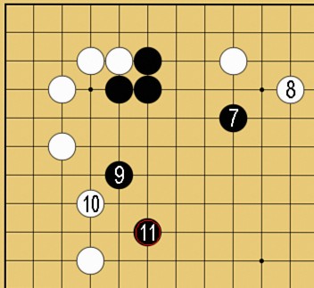 図４０：定石も学べるの碁盤図