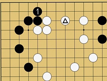 図30:二線のヨセで先手を取る方法の碁盤図