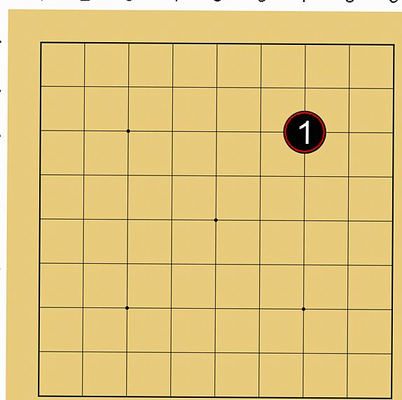 囲碁9路盤の打ち方(序盤)