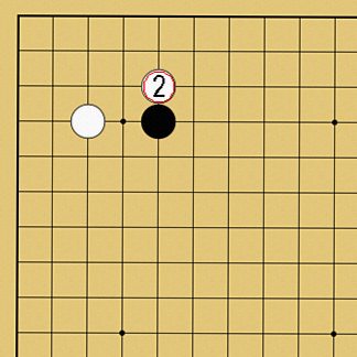 図１６：定石も学べるの碁盤図