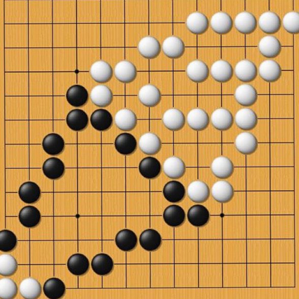 囲碁アート「ソフトクリーム」