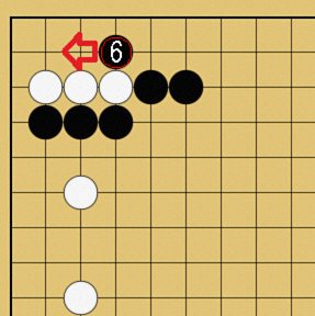 図４７：星で隅を守る方法の碁盤図