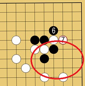図４２：囲碁の基本がよくわかる「ケイマのツケコシ」講座の碁盤図