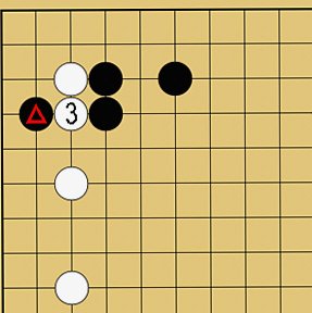 図３０：星で隅を守る方法の碁盤図