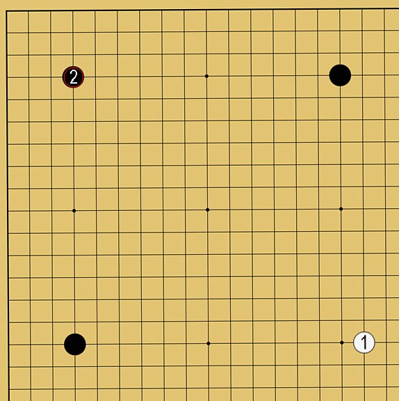置碁の盤面イメージ