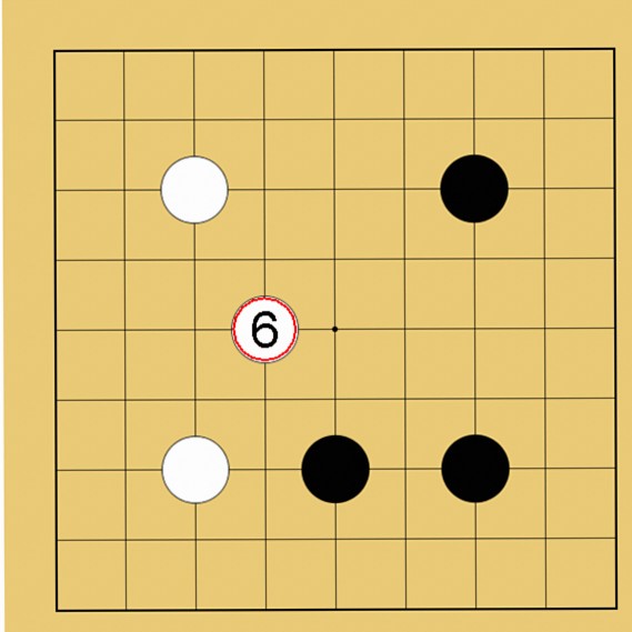 囲碁9路盤の打ち方(序盤)