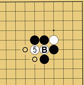図１４：囲碁の基本がよくわかる「ケイマのツケコシ」講座の碁盤図