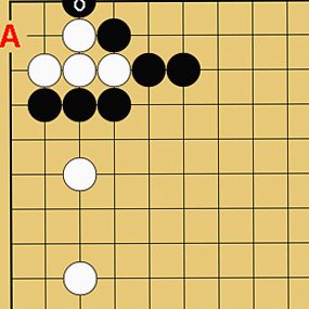 図４９：星で隅を守る方法の碁盤図